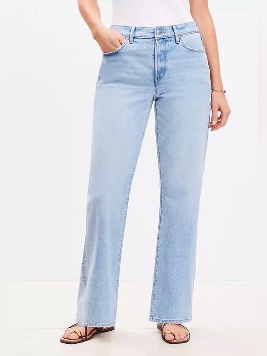 LOFT Denim - LOFT Light Blue Relaxed Straight Leg Jeans